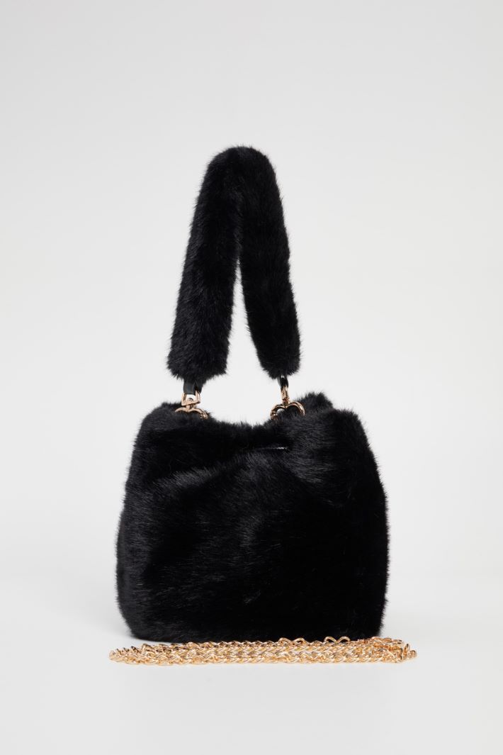 Plush satchel bag Intrend - 5
