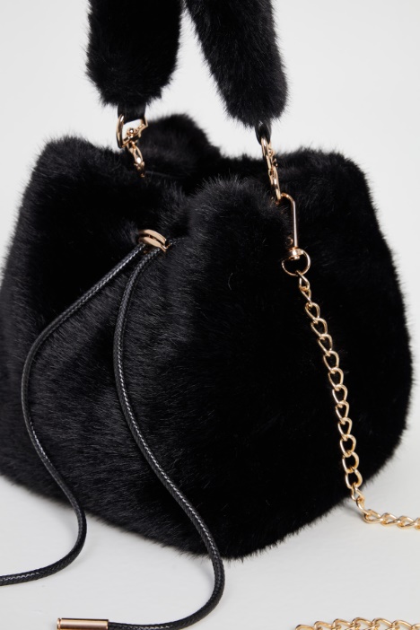 Borsa a sacchetto in peluche