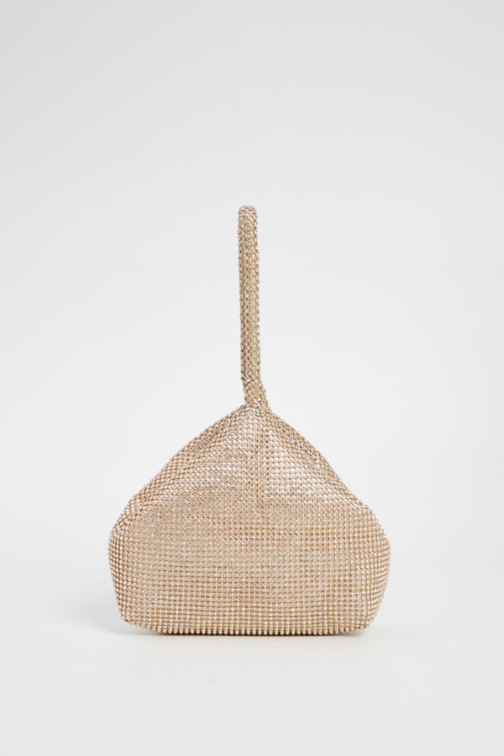 Rhinestone  mesh bag Intrend