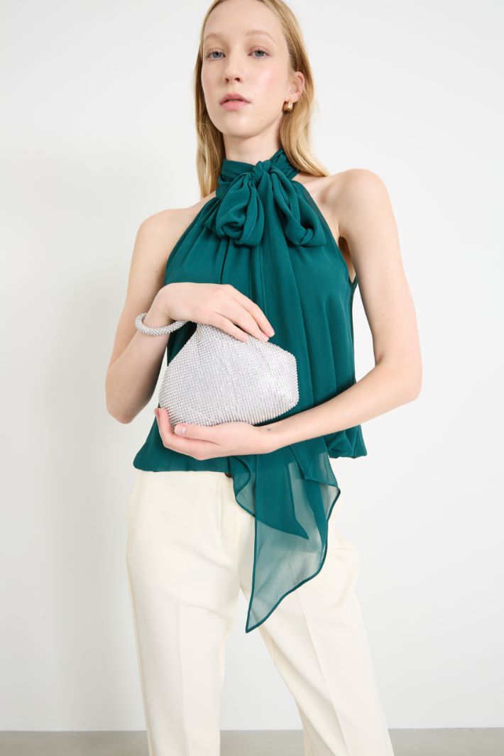Rhinestone  mesh bag Intrend - 3