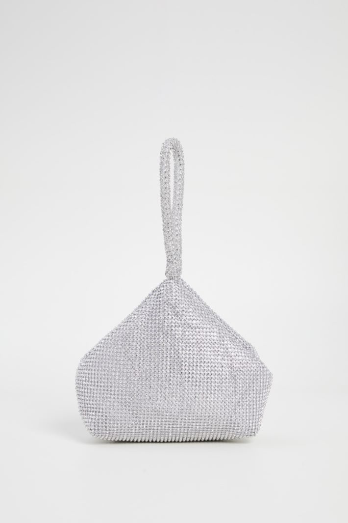 Rhinestone  mesh bag Intrend