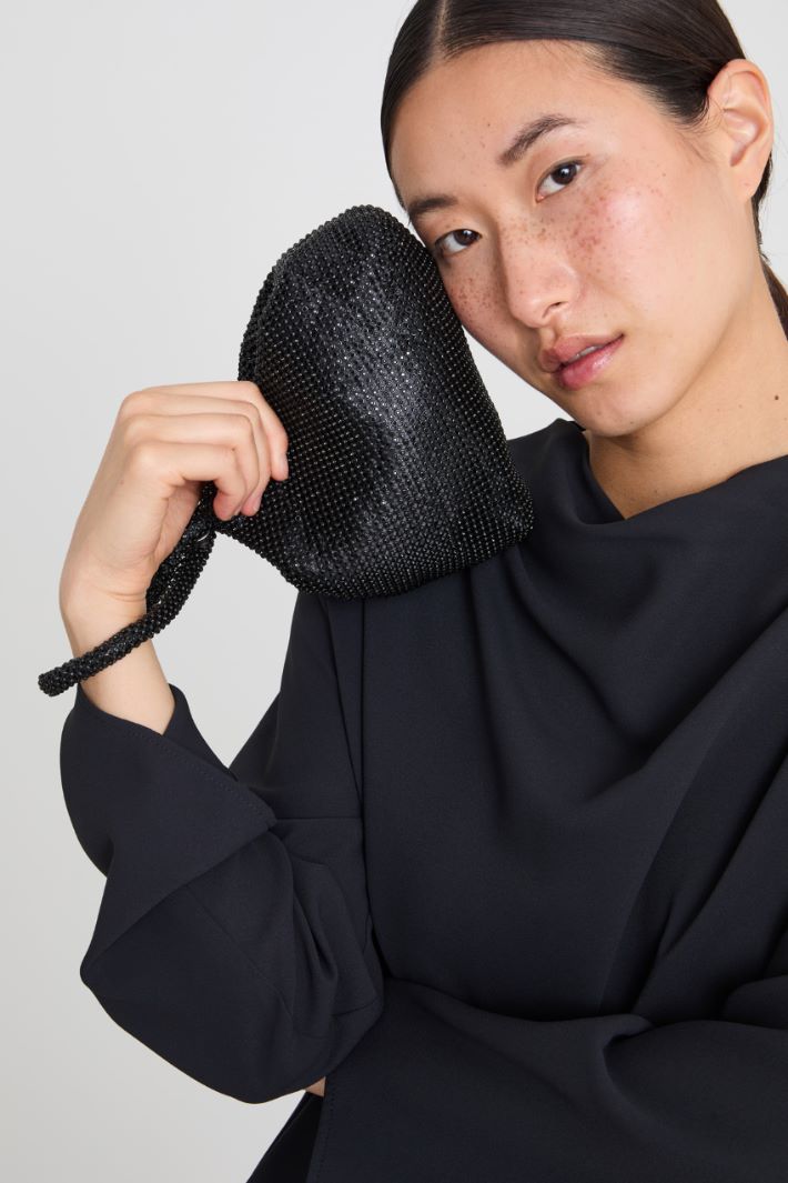 Rhinestone  mesh bag Intrend - 3
