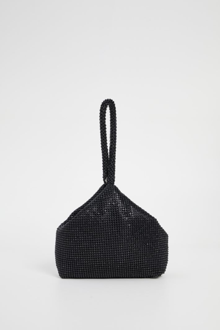 Rhinestone  mesh bag Intrend