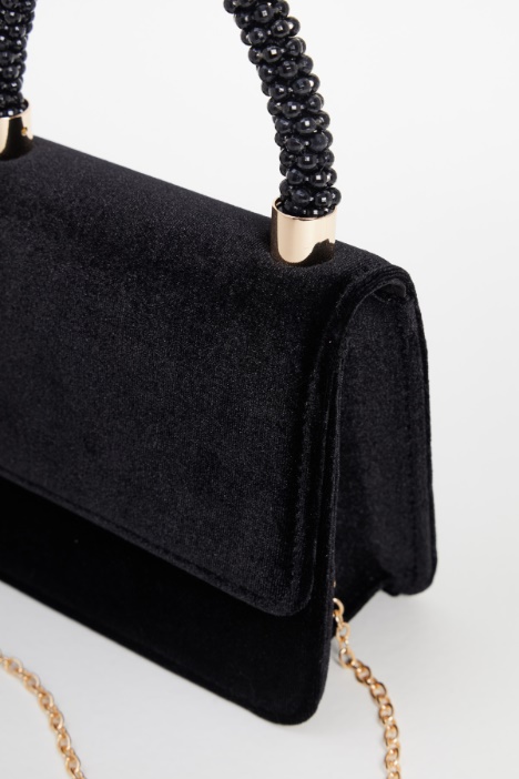 Bolso con asa de pedrería