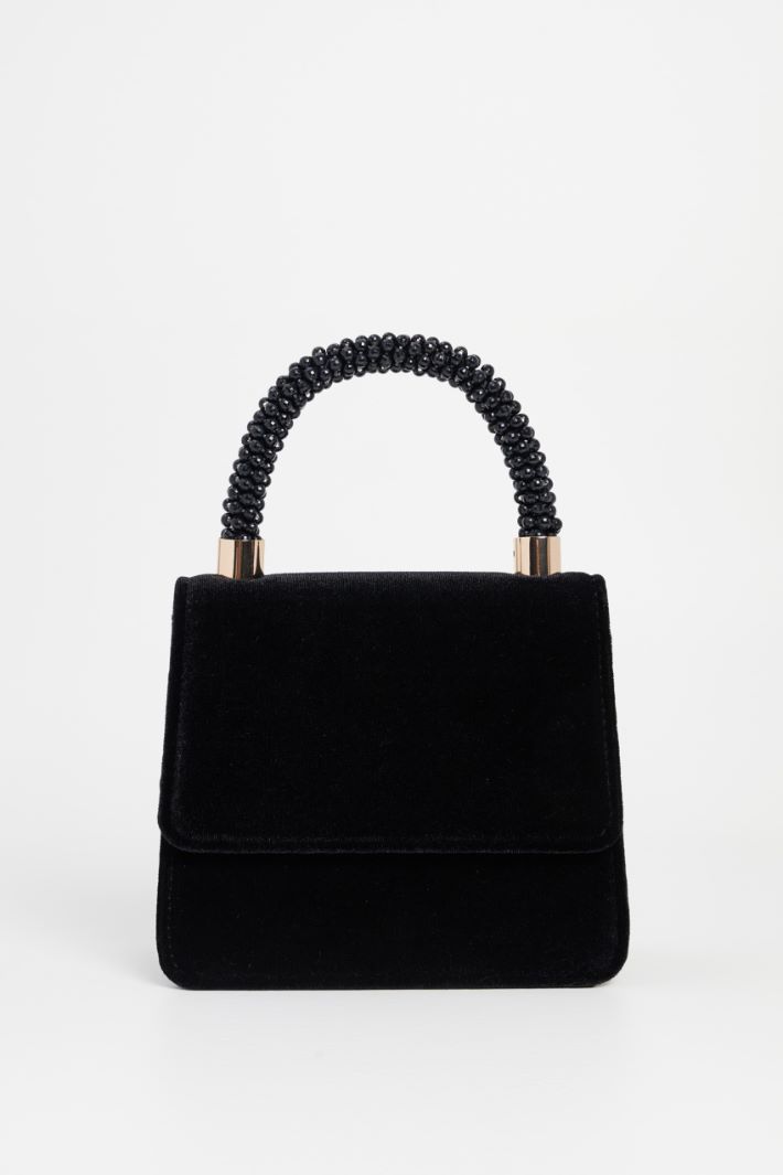 Bag with rhinestone handle Intrend