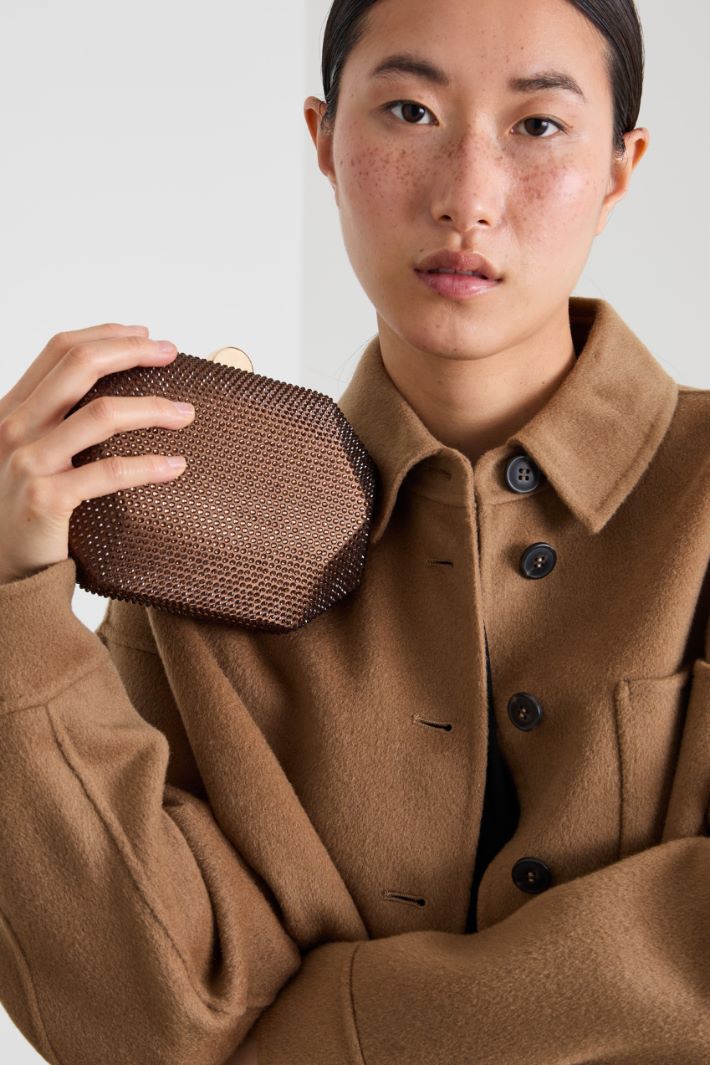 Shaped clutch with rhinestones Intrend - 3