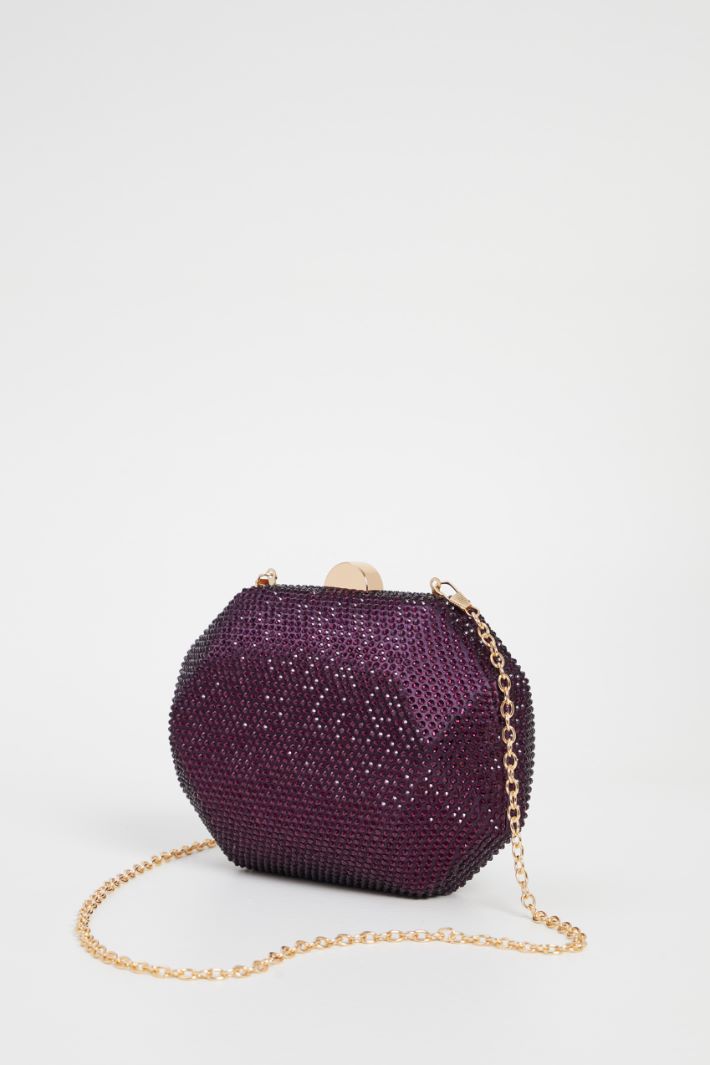 Shaped clutch with rhinestones Intrend - 4
