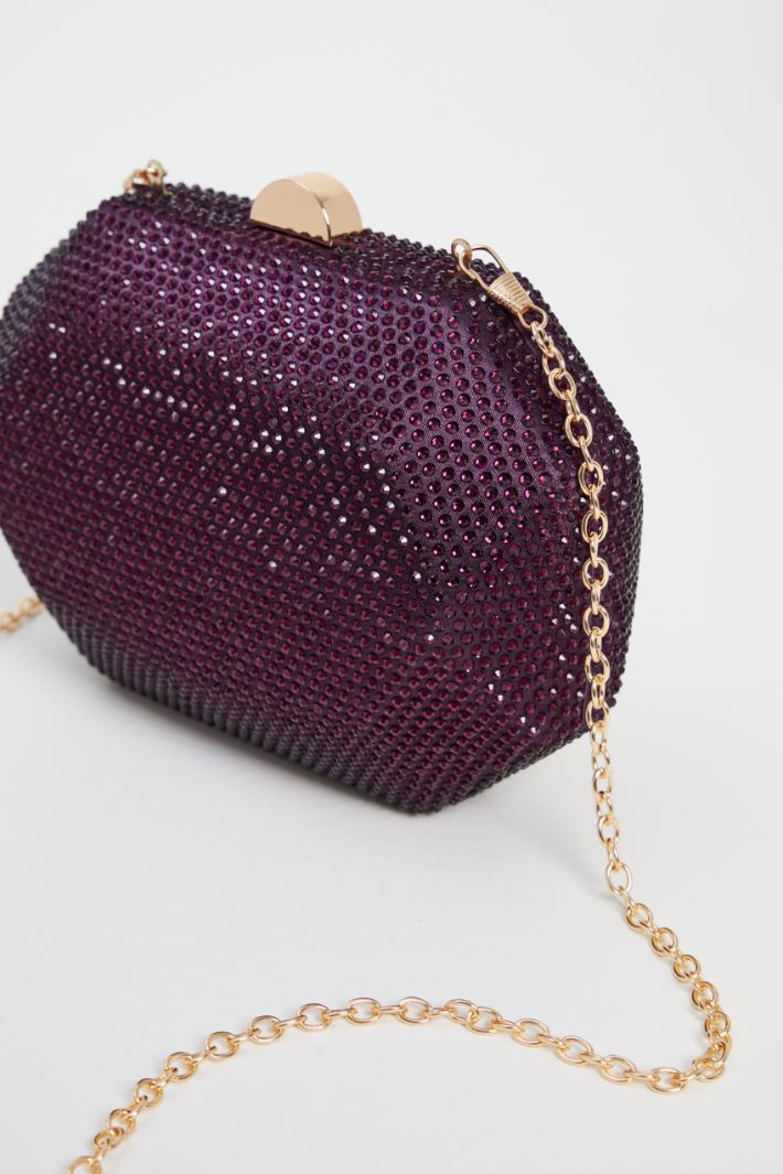 Shaped clutch with rhinestones Intrend - 2