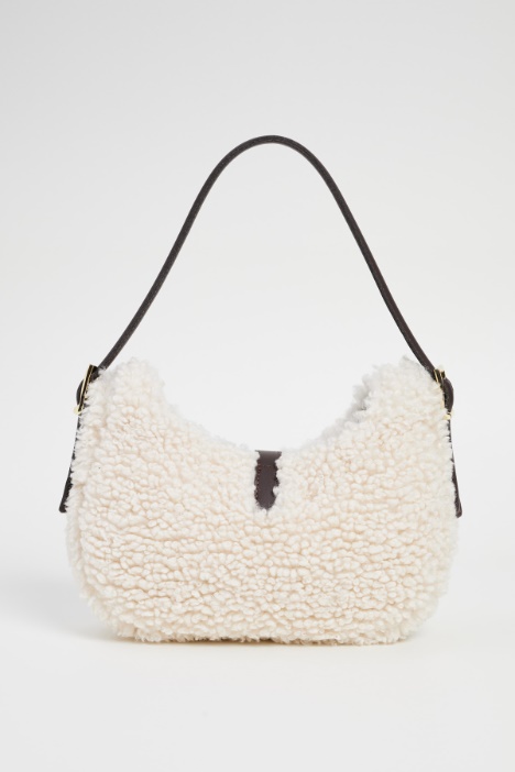 Borsa hobo effetto peluche