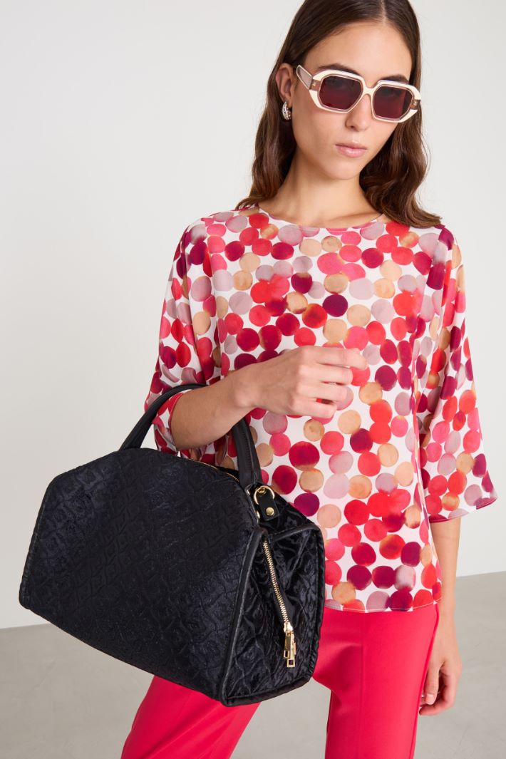 Devore velvet bag Intrend - 3