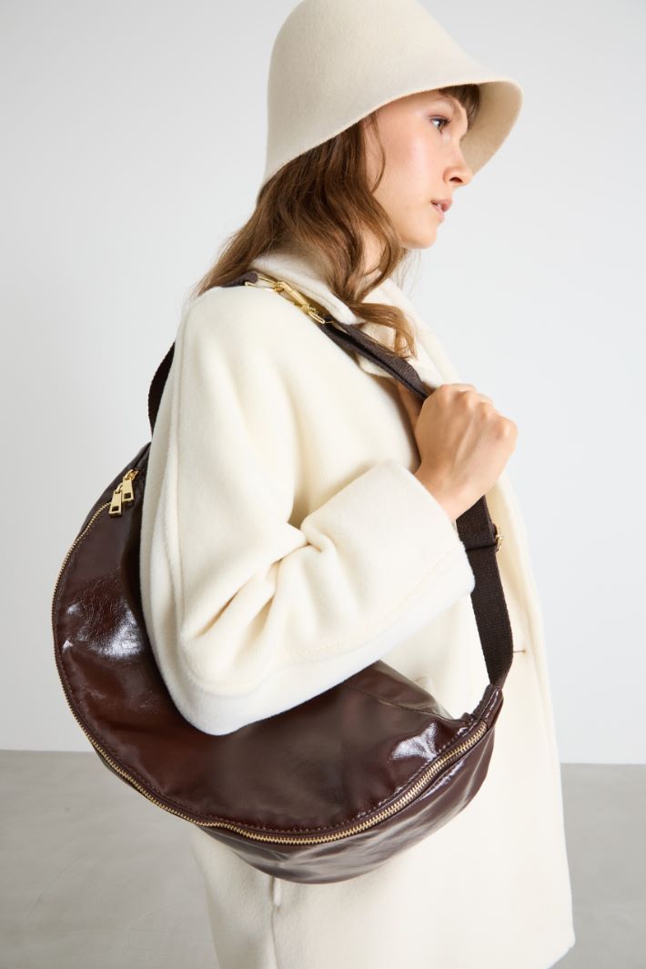 Maxi leather bum bag Intrend - 5