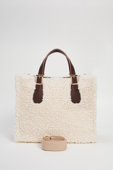 Shopper effetto peluche