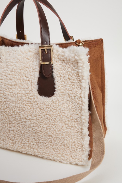 Shopper effetto peluche