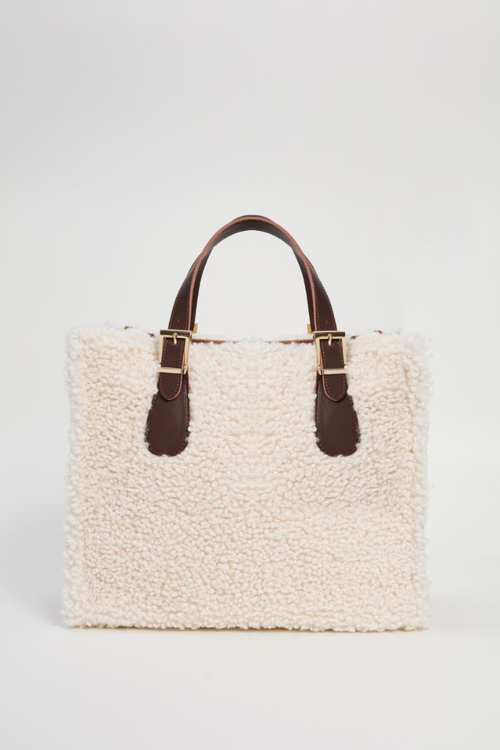 Plush effect shopper Intrend