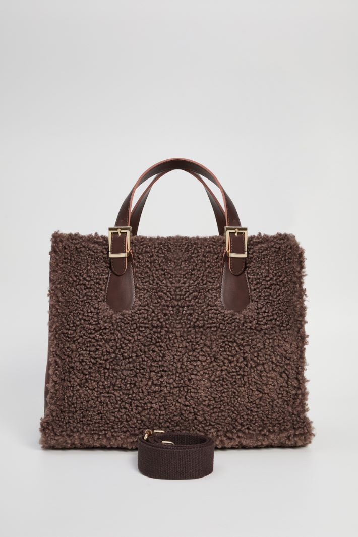 Plush effect shopper Intrend - 3
