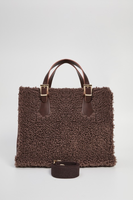 Shopper effetto peluche