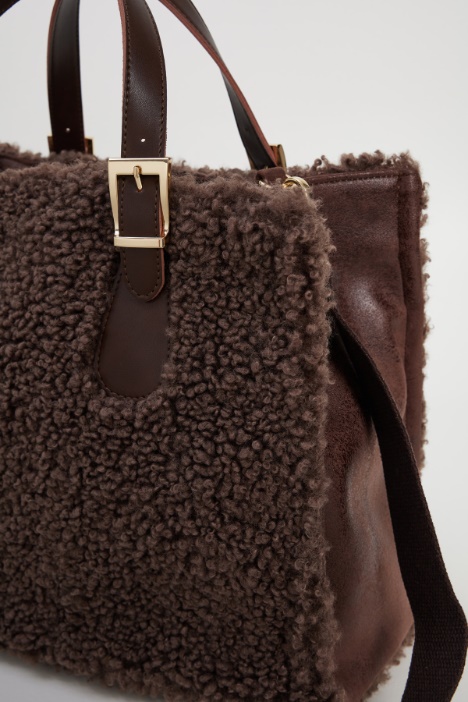 Shopper effetto peluche