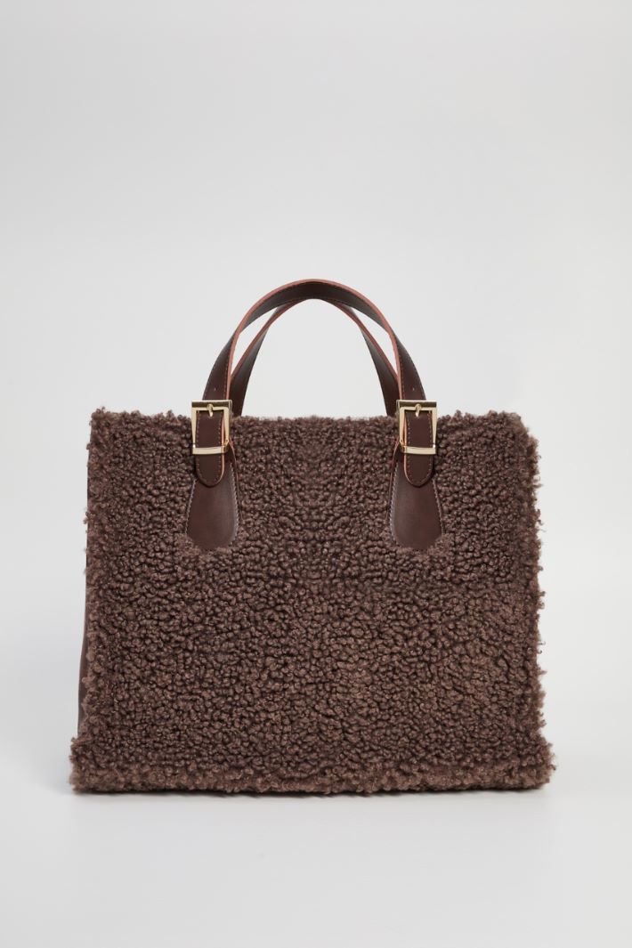 Plush effect shopper Intrend