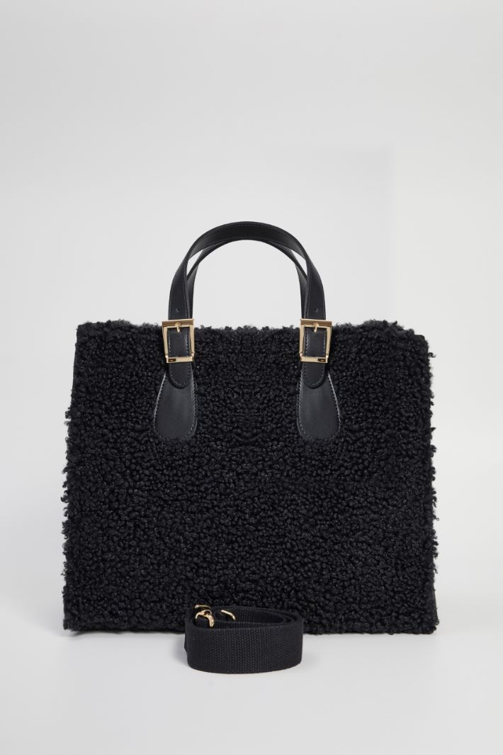 Plush effect shopper Intrend - 3