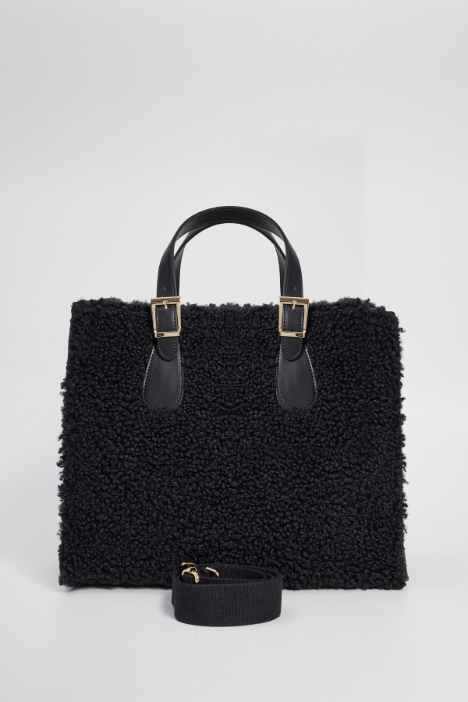 Shopper effetto peluche