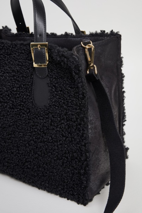 Shopper effetto peluche