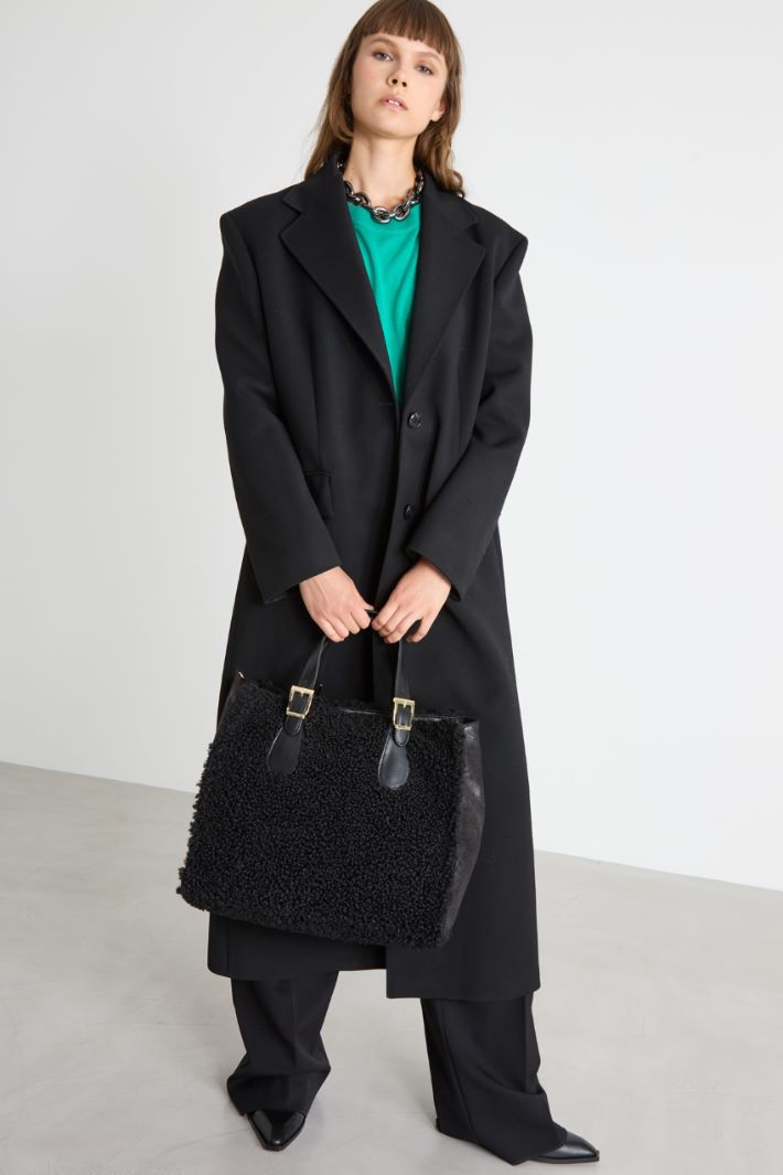 Plush effect shopper Intrend - 5