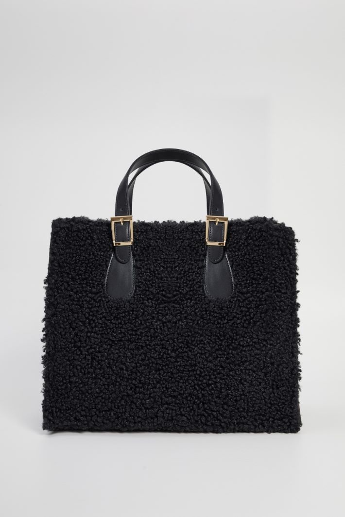 Plush effect shopper Intrend