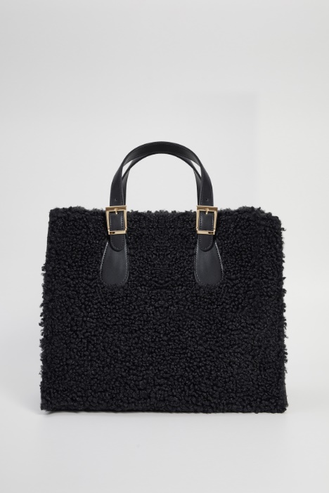 Plush effect shopper Intrend