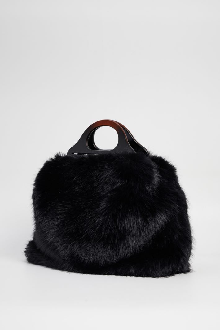 Faux fur shopper Intrend - 4