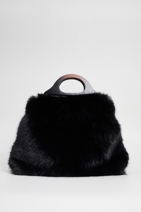 Shopper in similpelliccia