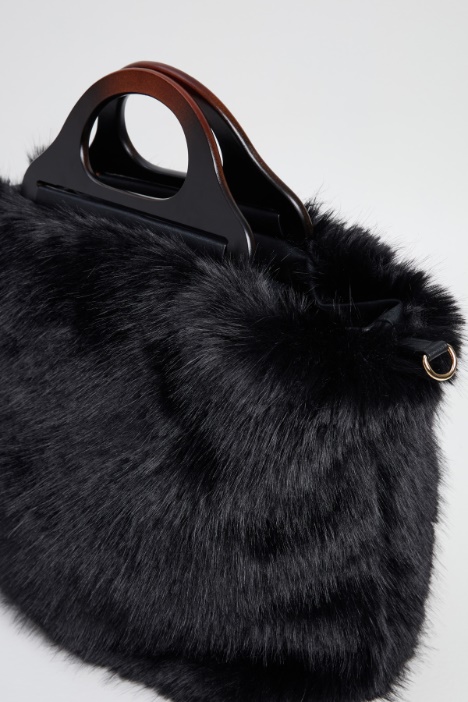 Shopper in similpelliccia