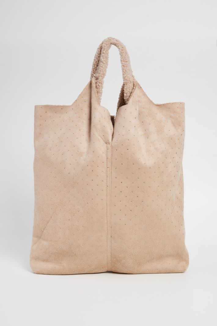 Shopping bag effetto montone