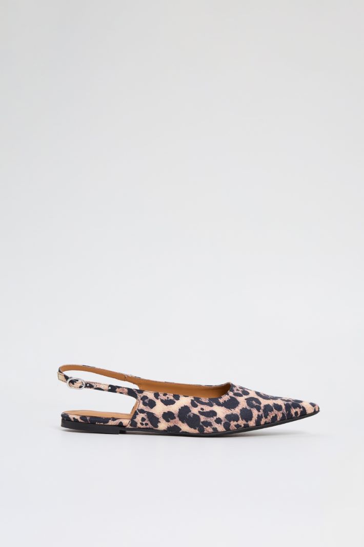 Slingback animalier