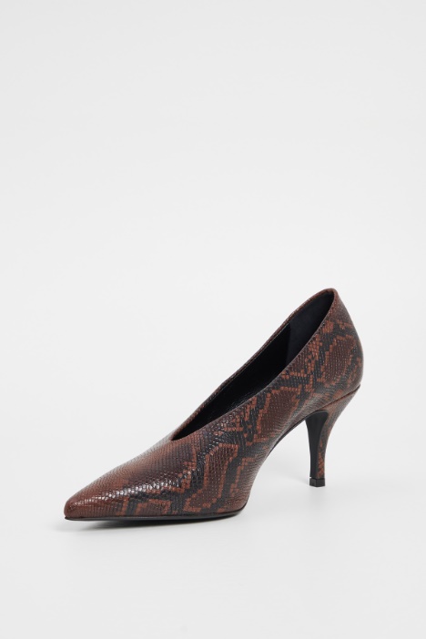 Décolleté in pelle