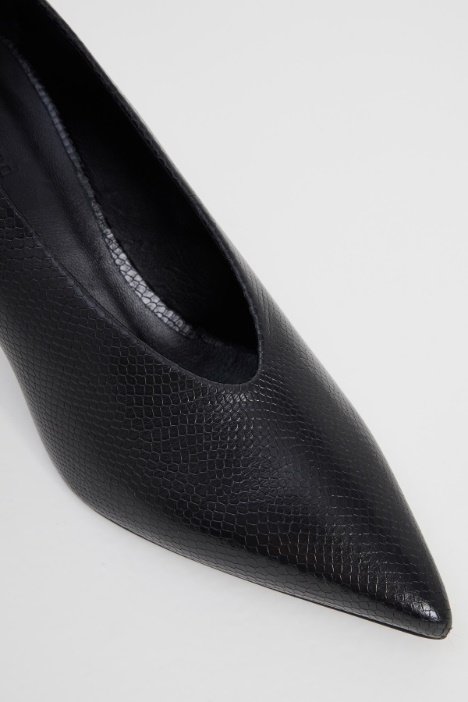 Décolleté in pelle