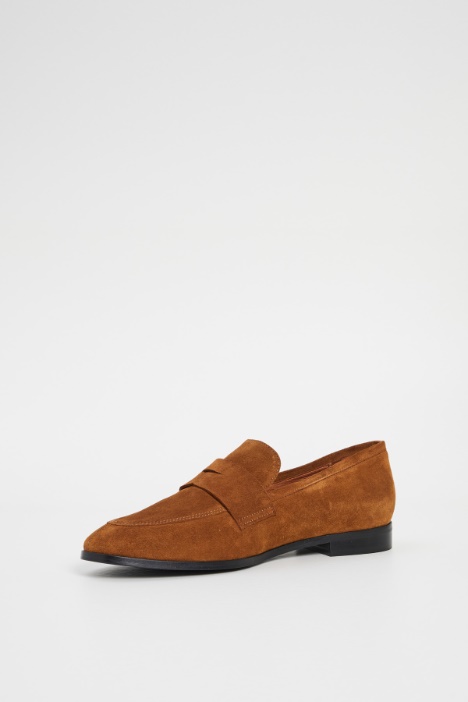 Mocassini effetto suede