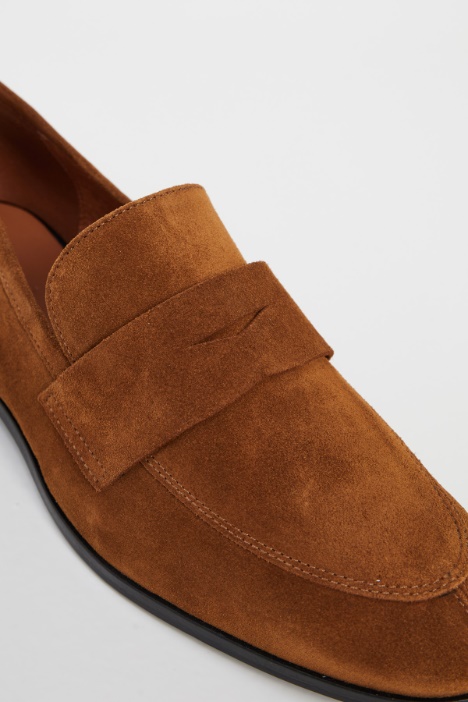 Mocassini effetto suede