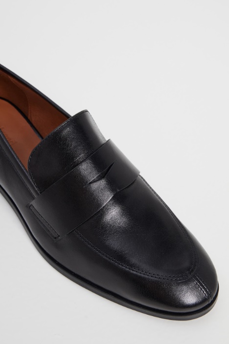 Mocasines de piel brillante