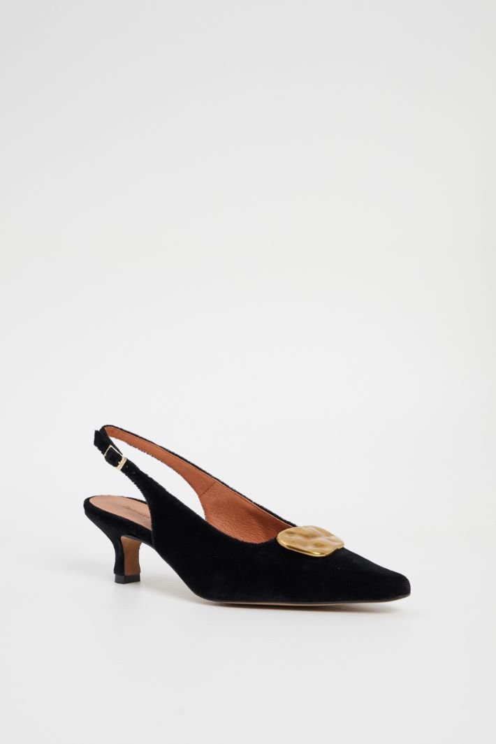 Velvet slingbacks Intrend - 2