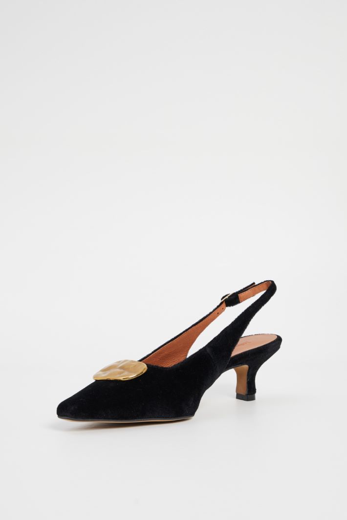 Velvet slingbacks Intrend - 4