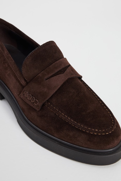 Mocassini effetto suede