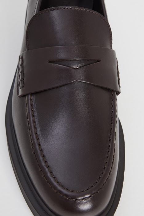 Mocassini in pelle liscia