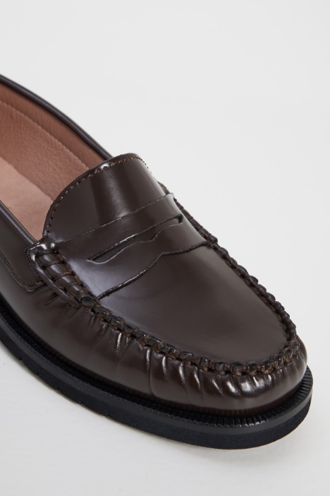 Mocassini in pelle