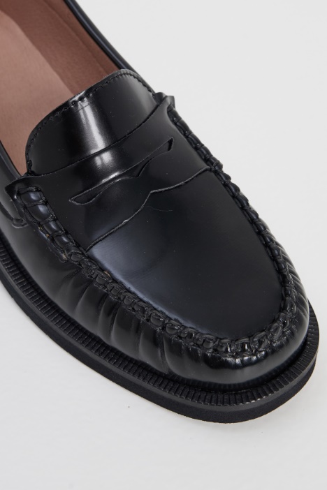 Mocassini in pelle
