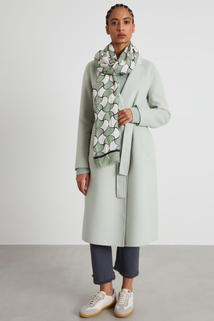 Stole in natural fabric Intrend - 2
