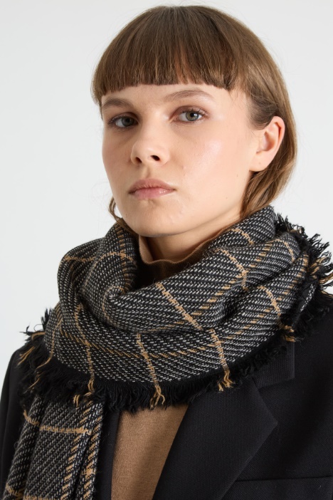 Sciarpa in misto lana e alpaca