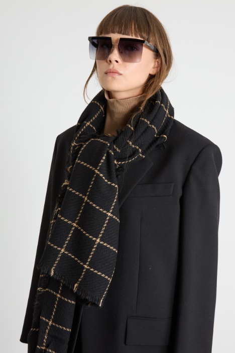 Sciarpa in misto lana e alpaca