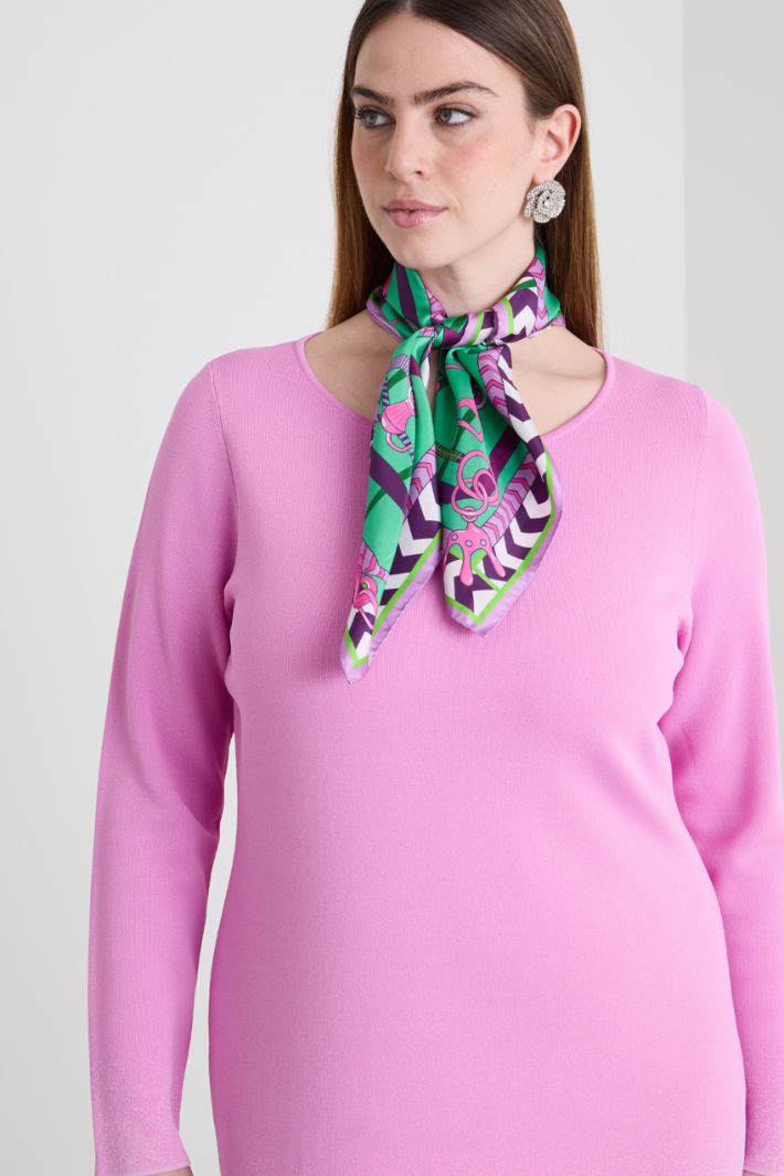 Silk twill scarf Intrend - 2