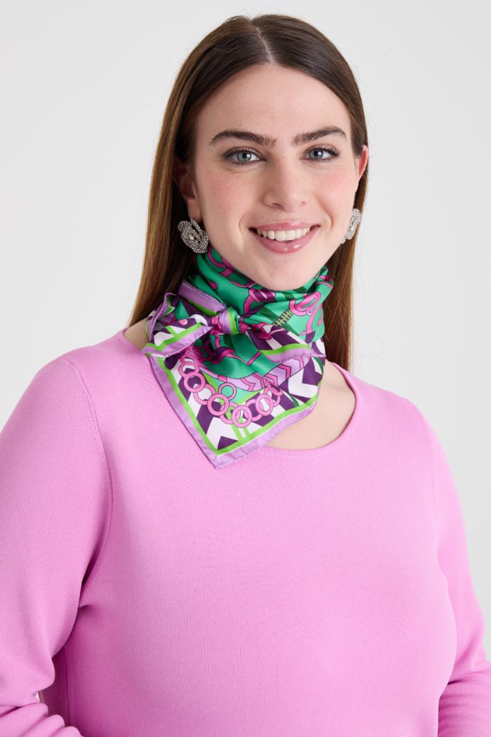Silk twill scarf Intrend