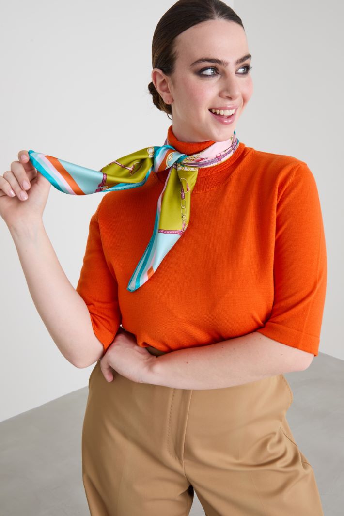 Silk twill scarf Intrend